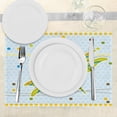 thumbnail image 3 of Ambesonne Dragonfly Place Mats Set of 4, Cartoon Theme, Standard Size, Lime Green Pale Blue, 3 of 6