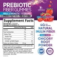 thumbnail image 3 of Fiber Gummies For Adults - Daily Digestive Health and Regularity Support - Prebiotic Soluble Fiber 4g Per Serving Gummy Supplement - Gut Support Gummy Plant Based Digestion Support - 120 Gummies, 3 of 10