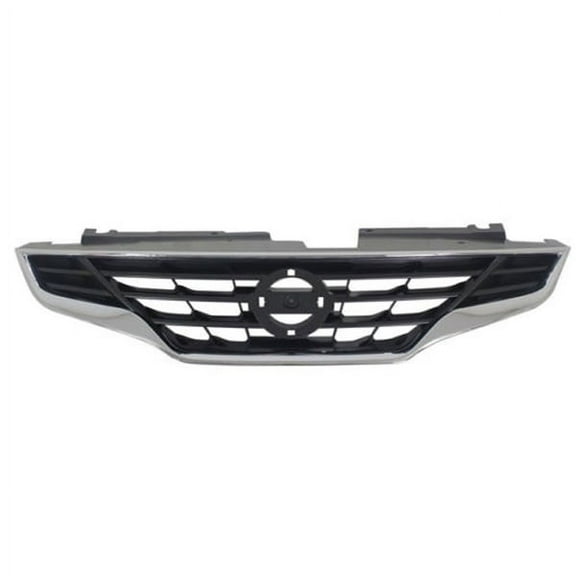 For 10 11 12 13 Altima Coupe Front Face Bar Grill Grille Assembly Chrome w/Black