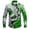 Green, variant on KANG Men's Christmas Fashion 3d Printed Casual Holiday Carnival Button Lapel Long Sleeved Shirt