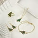thumbnail image 5 of Pulseras para mujer, regalos para mujeres europeas y americanas, conjunto de collar navideño, lindo Papá Noel, gota de aceite, anillo de aleación, pendientes, pulsera, conjunto combinado, traje II, co, 5 of 5