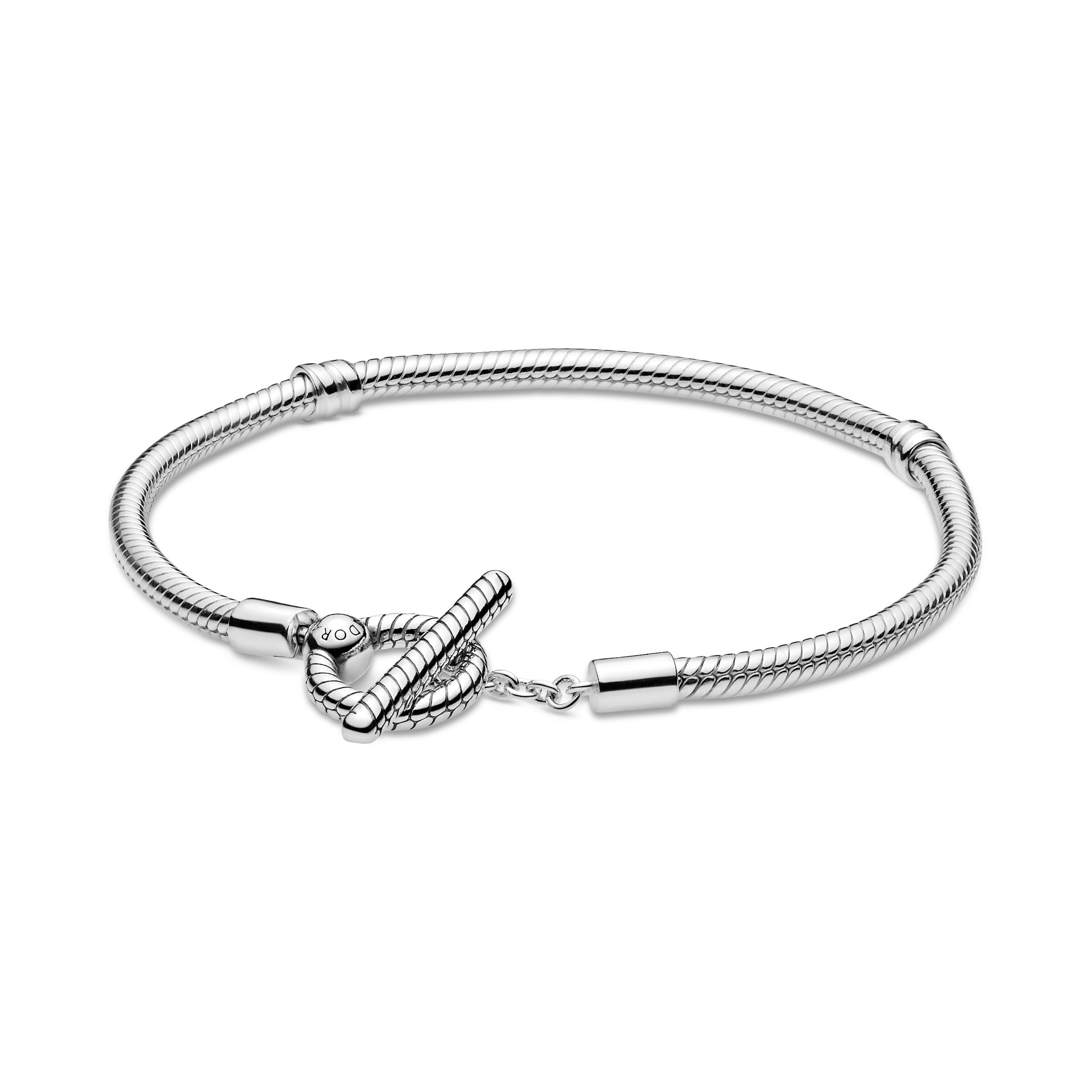 PANDORA Pandora Moments Crown O & Snake Chain Bracelet Size