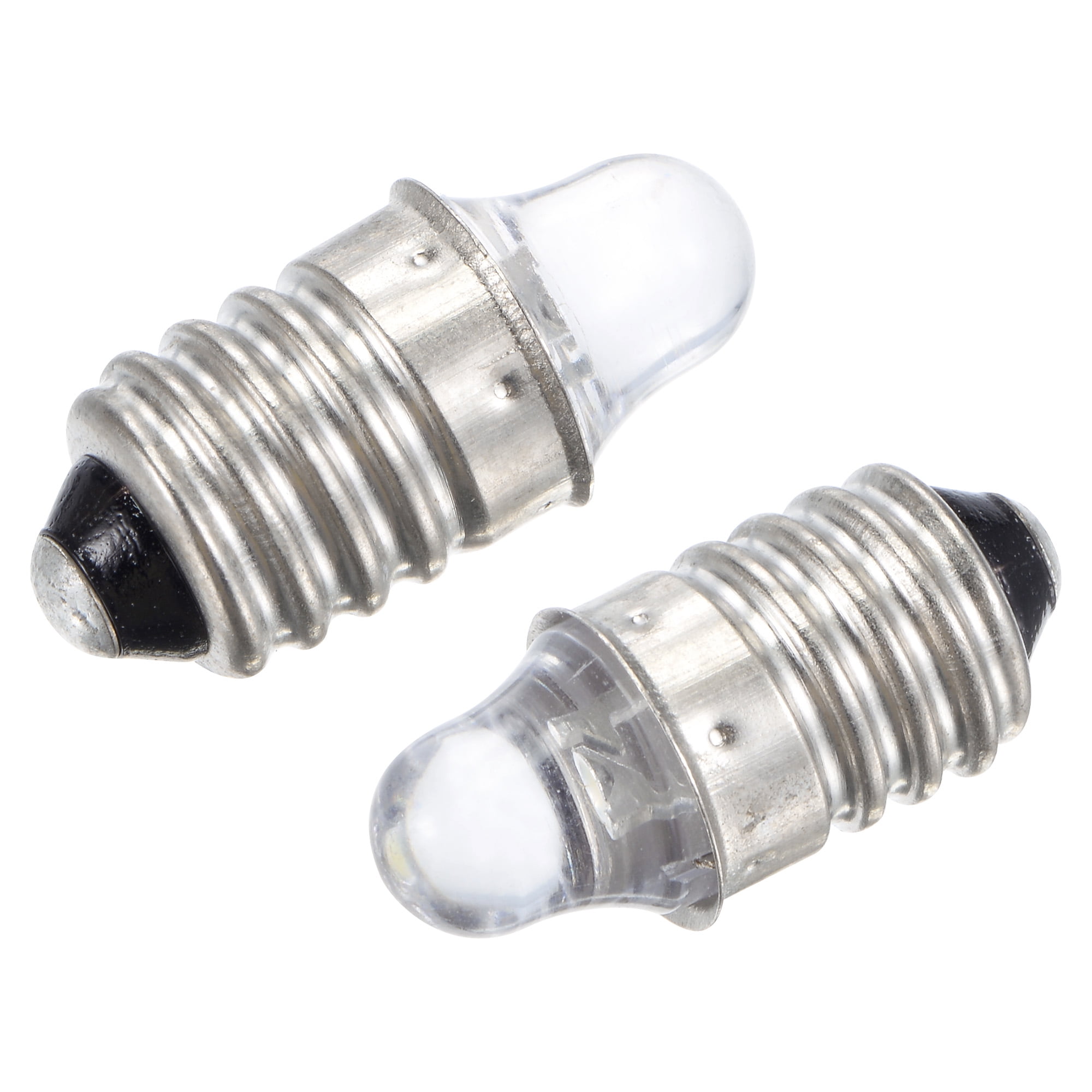 Warm White E10 Small LED Bulbs Warm White 3 Volt Mini Lamps Pack of 5 Miniature LED Flashlight Bulbs