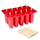 thumbnail image 1 of Moldes para paletas de silicona de 10 cavidades, moldes para hielo hechos en casa con 50 palitos de sicle, 1 of 8