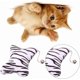 thumbnail image 2 of 6 juguetes de peluche de hierba gatera para gatos, con hierba gatera interactiva masticable, para el cuidado y protección dental, aptos para gatos de interior (estampado de cebra)., 2 of 5