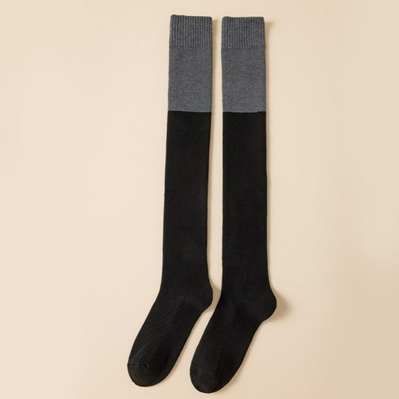 Over Knee Thigh Socks for Women Knee-High Warm Stocking Extra Long Winter Stockings Over Knee Leg Warmers High High Fuzzy Socks for Women