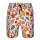 thumbnail image 3 of Balery Autumn Leaves Traje de Baño Estilo Hawaiano para Hombre, Shorts de Secado Rápido con Bolsillos-Large, 3 of 6