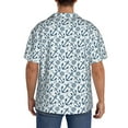 thumbnail image 5 of Sigee Nautical Theme Anchors Print Men's Shirts Casual Button Down Short Sleeve Summer Beach Shirt Hawaiian Vacation Shirts Tee Shirt-Large, 5 of 7