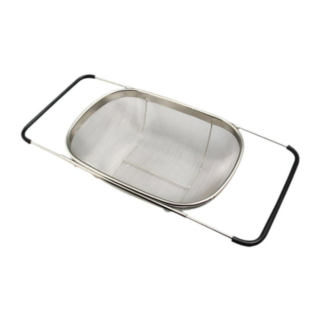 Cesta coladora para fregadero, cesta para lavar verduras, utensilios de cocina, herramientas sobre el fregadero, colador, escurridor para espinacas Tipo de malla