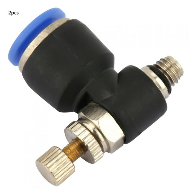 Robinet Pneumatique Robinet Pneumatique Robinet Pneumatique Robinet Pneumatique Robinet Pneumatique Robinet 2pcs Tube Air Speed Controller Tuyau Robinet Pneumatique Robinets de Régulationl6-M5