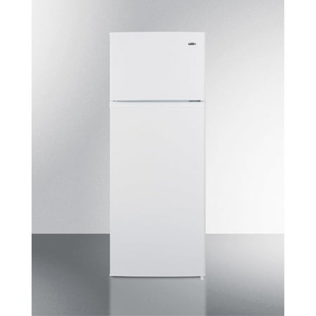2-door cycle defrost refrigerator-freezer in slim width and white finish