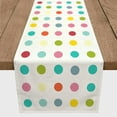thumbnail image 2 of Creative Products Large Bright Dots 16x72 Cotton Twill Table Runner, 2 of 3