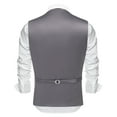 thumbnail image 5 of COOFANDY Men's Business Suit Vest Casual Dress Vest Slim Fit Formal Waistcoat, 5 of 10