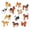 12pcs dog, variant on 12pcs Mini cat Figurines,Hand Painted Tiny cat Realistic Detailed Plastic cat for home decor