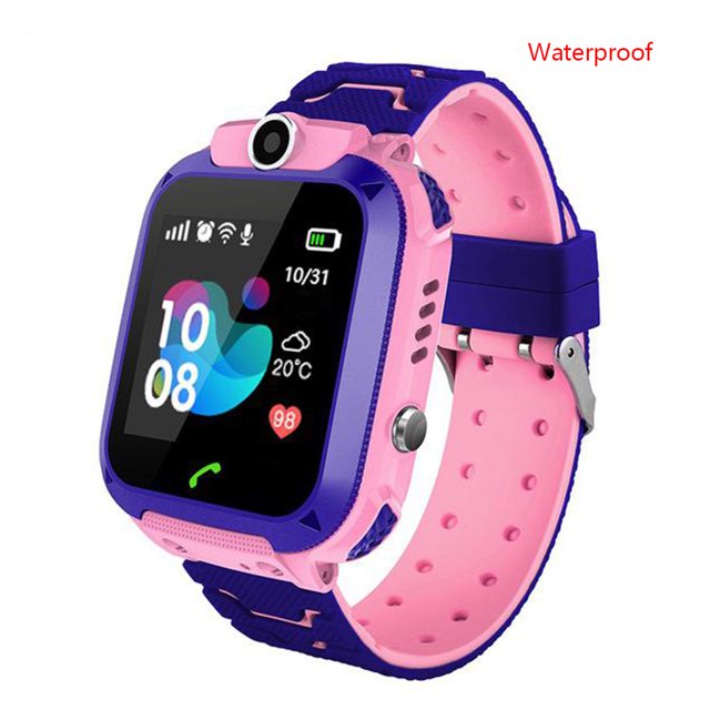 Chat de voz para niños Reloj para niños Reloj de pulsera con pantalla de 1,44 pulgadas para niños con correa de silicona, impermeable, rosa Inevent EL2943-05B