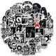 thumbnail image 1 of 50 Pcs Punk Rock Stickers Rock and Roll Music Stickers Vinyl Waterproof Stickers Metal Band Stickers for Water Bottle Lapt, 1 of 5