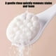 thumbnail image 5 of Cepillo de baño de mango largo con cerdas blandas | Raspador trasero para la ducha | Agarre cómodo, limpiador corporal exfoliante suave | Poliéster blanco, 14,5" | Limpieza profunda, fácil de, 5 of 6