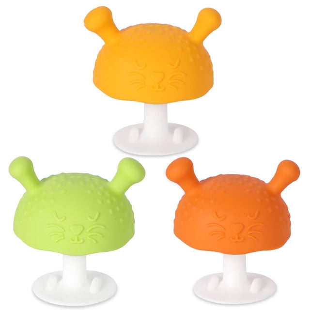Mushroom mordedor baby molar stick naranja + caja de color Ormromra JQWJ256-1