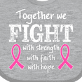 thumbnail image 4 of Inktastic Together We Fight Breast Cancer Awareness Boys or Girls Baby Bib, 4 of 4