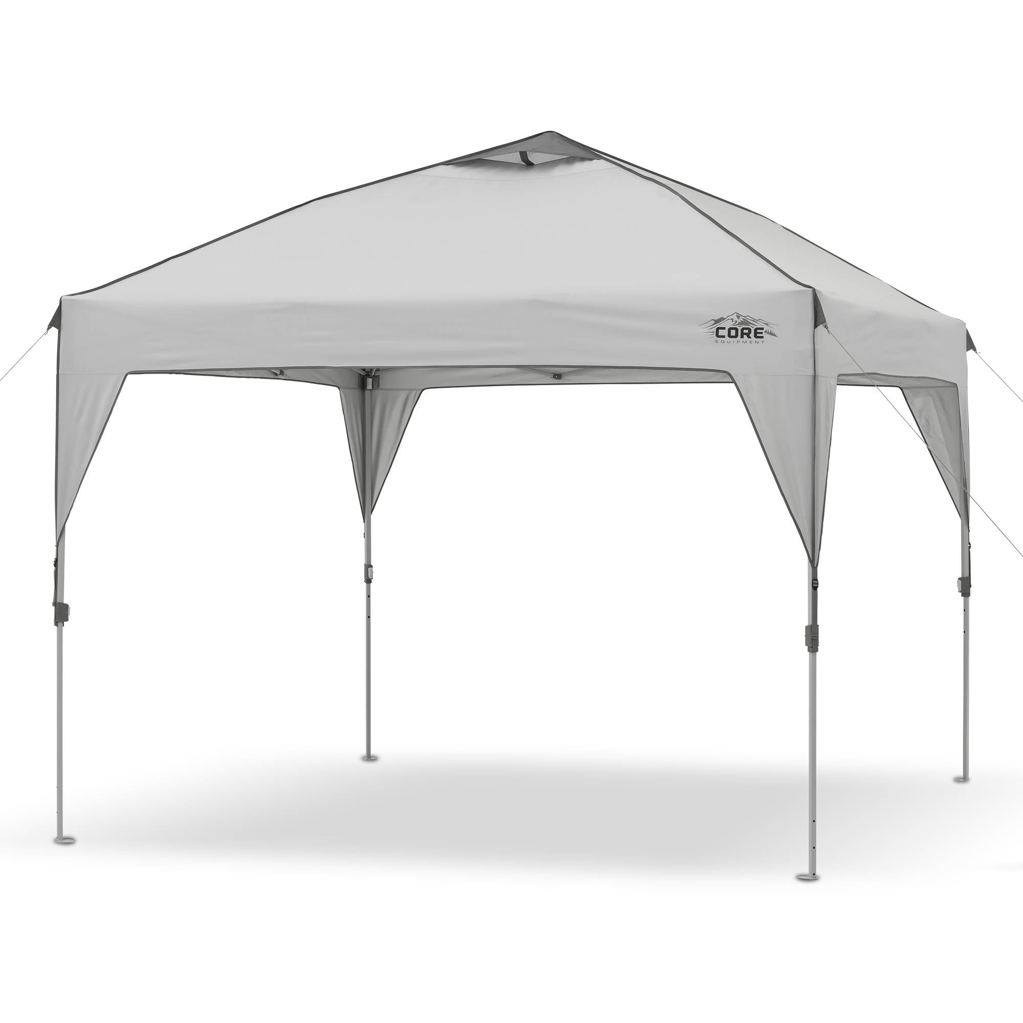 White Yescom 10x10 1080D EZ Pop Up Canopy Tent Heavy Duty Outdoor Party Portable Folding Shade with Carry Bag