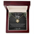 thumbnail image 4 of To My Beautiful Wife - Love Knot Necklace Gift | Romantic Birthday, Anniversary & Sentimental Gift for Her with Meaningful Message Card, 4 of 8