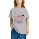 thumbnail image 5 of Fiudx Camiseta con Estampado "School Days", Manga Corta Moderna, Tejido Suave y Transpirable, Ropa Informal, Blusa de Verano para Niña, Atuendo Escolar Diario, de 3 a 14 Años, 5 of 6