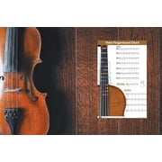 QMG Viola Fingering Chart with Color-Coded Notes, Viola Scales Techniques Suitable for All Levels, Made in the USA