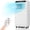 black control panel, variant on Studyset 8000 BTU Portable Air Conditioners, Dehumidifier Fan, 4 in-1 Portable AC Unit for Rooms Up to 350 Sq. Ft, Energy Saving, 24 Hour Timer, Sleep Mode, for Bedroom Office