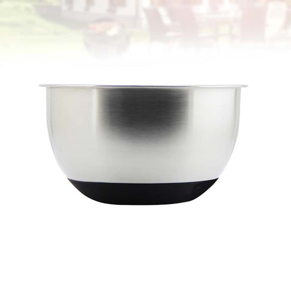 TEHAUX Steel Mixing Bowls Prep Bowls Round Salad Mixing for Chefs 1Pcs