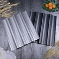 thumbnail image 4 of Molde perforado antiadherente para hornear pan francés, 4 moldes ondulados para pan, bandeja para hornear pan, horno tostador (color aleatorio), 4 of 4