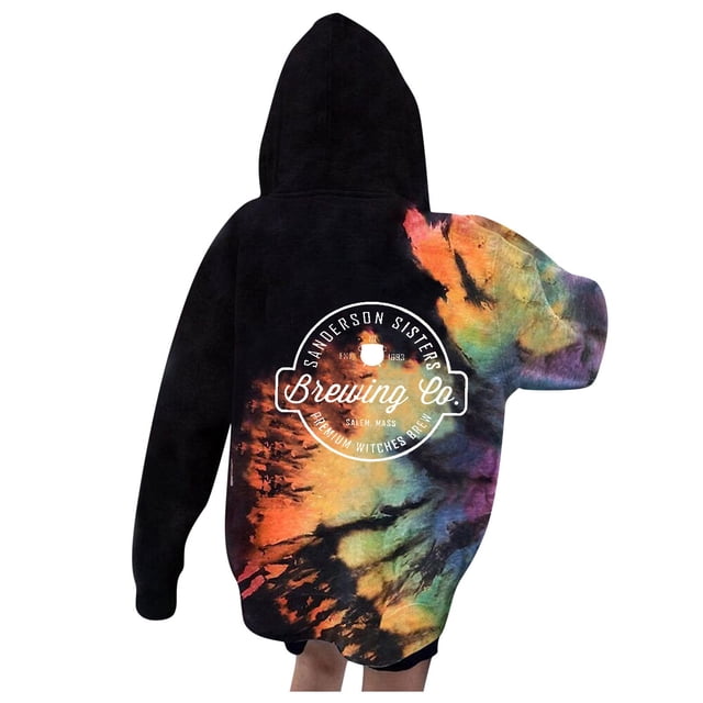 Sudadera de Halloween Camisas de mujer Tops Arco iris inverso Tops Casual Manga larga Cuello Jersey Camisas Sudadera con capucha Sudadera Fridja fksj3334