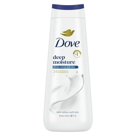 Dove Moisturizing Liquid Body Wash Cleanser For Women Deep Moisture, 20 Oz