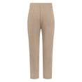 thumbnail image 5 of GBSYEWXS Trousers For Girls Teen Straight Elastic Waist Solid Color Cute Relaxed Khaki Pants Size 7 Years--8 Years, 5 of 9