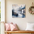 thumbnail image 5 of Canvas Wall Art Abstract Scenery Art Canvas Art Print Mountain Waterfall Trees Watercolor Pictures Wall Decor for Living Room Bedroom Artwork Decorations Stretched Framed Ready to Hang 10"x10", 5 of 9