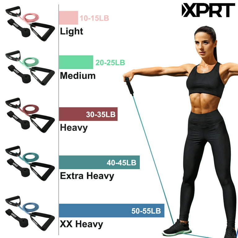 XPRT Fitness Signle Resistance Band Home Gym Exercise Band with