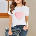 thumbnail image 6 of LUOGENLI Cute Summer Tops for Girls 10-12 Not Cropped Girls Short Sleeve T Shirts Kids Summer Tops Crewneck Tees 3 13 Years Cute Tops for Girls 12-14 Tank Tops for Girls 10-12 Tight 3-4 Years, 6 of 7