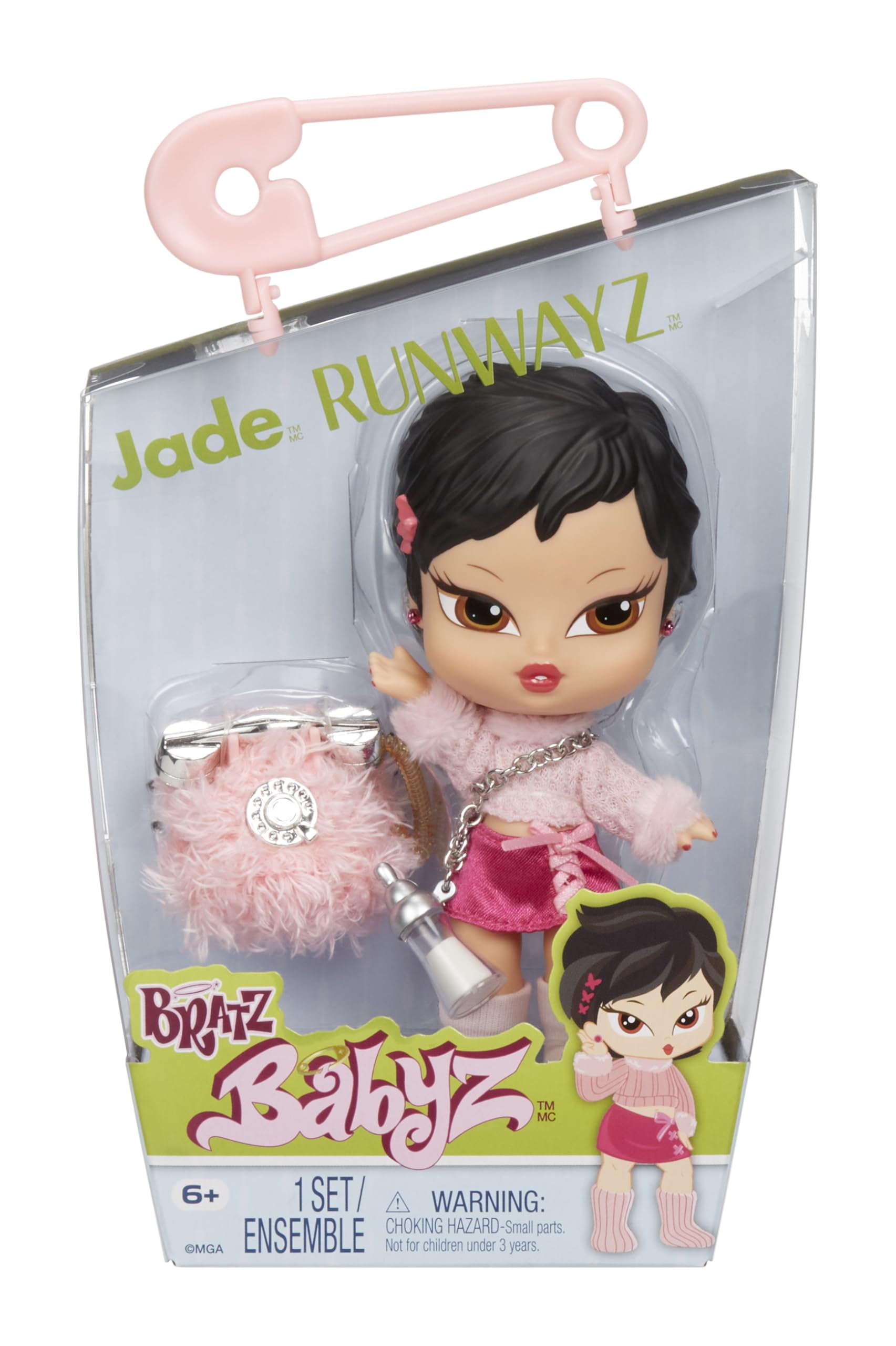 Muñeca de moda Bratz Babyz Runwayz Jade con moda real Bodega