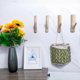 thumbnail image 4 of 4 Pcs Vintage Tree Branch Wall Hook, Wall Mounted Handmade Hook Set, Rustic Wood Adhesive Hooks for Coat Key Holder, 4 of 5