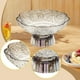 thumbnail image 1 of Frutero decorativo con patas para decoración del hogar, mesa de comedor, cocina multifuncional, cesta creativa, cuenco con pedestal para hogar, pan Blanco y Plata, 1 of 8