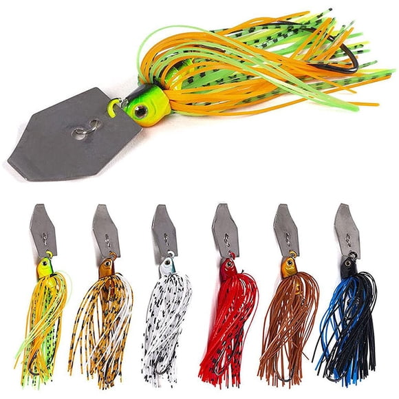 Bladed Jig Fishing Lures Multi Color Fishing Jigs 6Pcs 10cm 11g Bladed Jig Fishing Lures Multi Color Fishing Jigs For Bass Trout Walleye