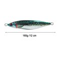 thumbnail image 4 of Cebo Señuelo de pesca luminoso en forma de S 12cm 160g Metal artificial (JIG81-1) Sywqhk Para Estrenar, 4 of 9