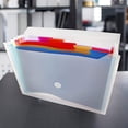 thumbnail image 4 of Emraw Rainbow 7-Pocket Letter Size Poly Expanding File Folder, Pack of 2, 4 of 4
