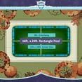 thumbnail image 6 of Buffalo Blizzard Supreme Green/Black Rectangle Winter Swimming Pool Cover and Water Bag Kit, 16' x 24', 6 of 7