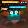 thumbnail image 5 of Crawling Crab Baby Toy 1 Year Old Boy Girl - Infant Tummy Time Toys Babies Boy  Learning Crawl 12-18 Walking Toddler 12  Months Old Music Development 1st Birthday Gifts, 5 of 8