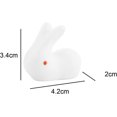 thumbnail image 4 of ZHAOCHENG 8 piezas Mini lindo conejo soporte de cerámica para palillos chinos soporte para cuchara tenedor cuchillo, 4 of 5
