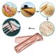 thumbnail image 1 of Cubiertos de paja de trigo, juego de vajilla portátil con cuchara, cuchillo y tenedor, para niños, adultos, viajes, picnic y camping (rosa), 1 of 6