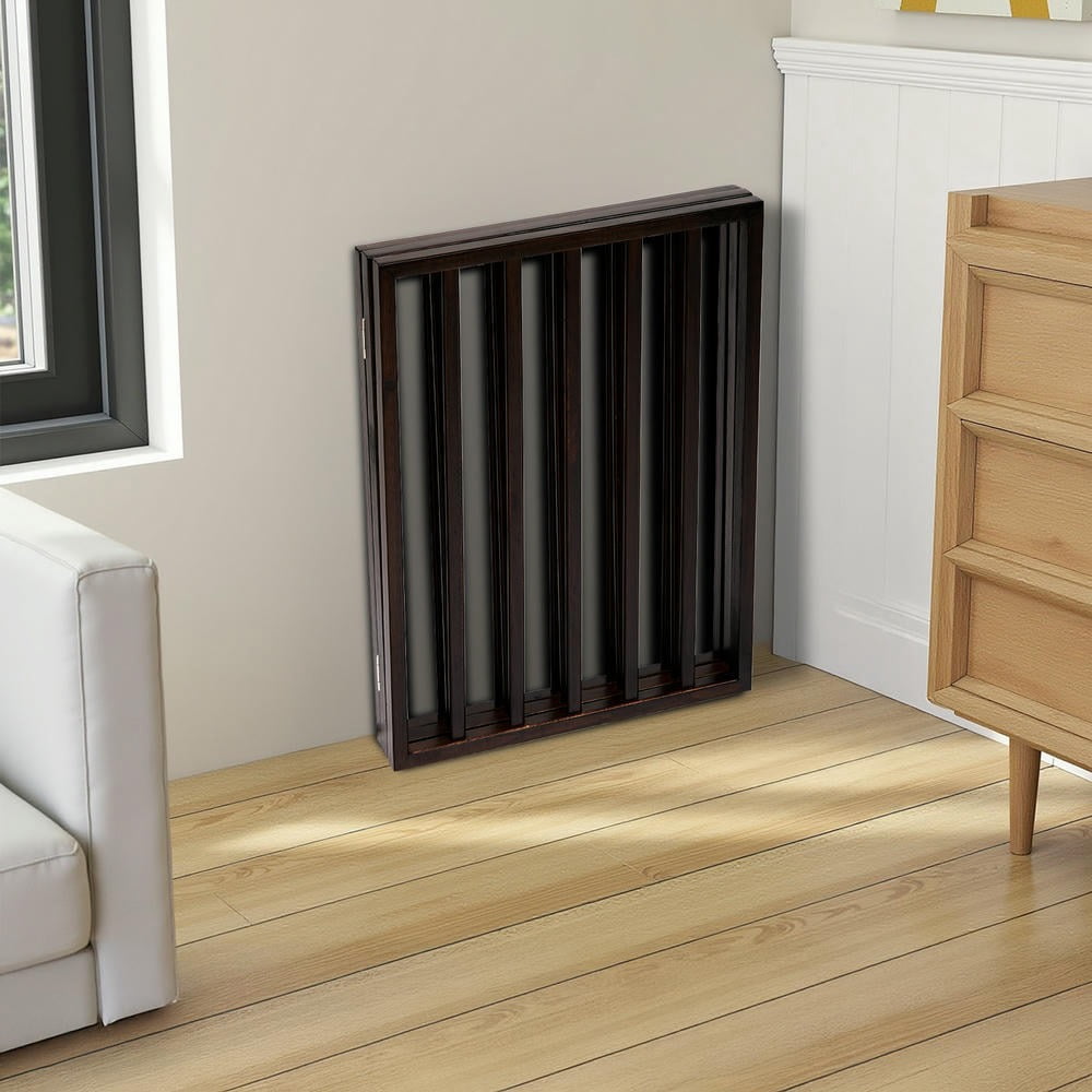YYAo Dog Gate, Pet Gate Indoor Dog Fences,The Wooden Dog Fence Walnut