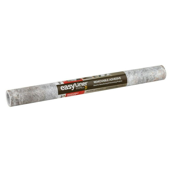 EasyLiner Contact Paper Removeable Adhesive Shelf Liner, Concrete, 20 in. x 20 ft., 20 in. x 20 ft.