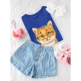 thumbnail image 3 of Mildly Happy Kitten T-Shirt Toddler -Kayomi Harai Designs,  5 Toddler, 3 of 4