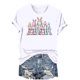 thumbnail image 5 of Mujeres Manga Corta de Verano Tops Día de San Valentín Impreso Cuello Redondo, Camisa de Moda Casual Blusa, 5 of 6